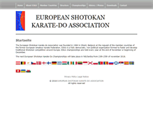 Tablet Screenshot of eska-karate.org